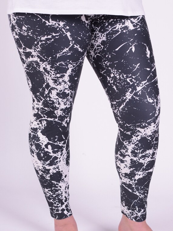 Ladies black top leggings size 16