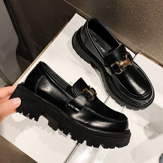 platform loafers chunky