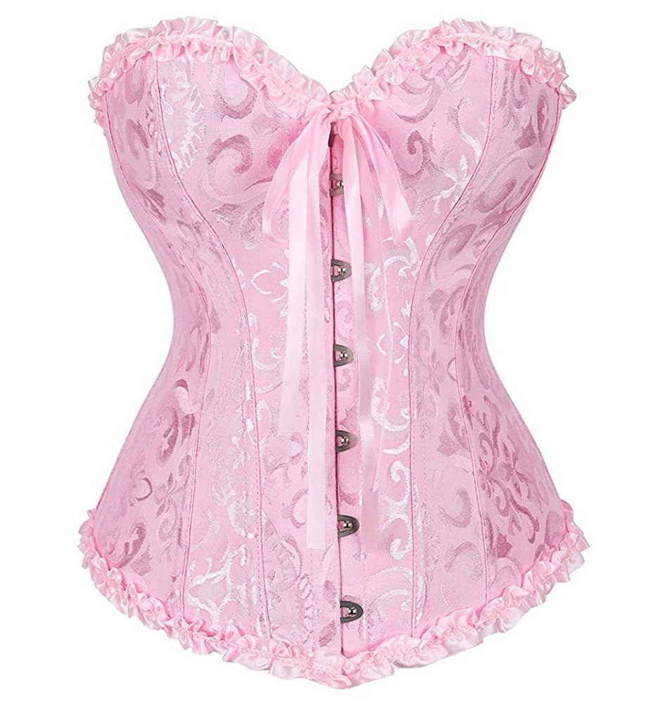 Pink Corset Top - Etsy