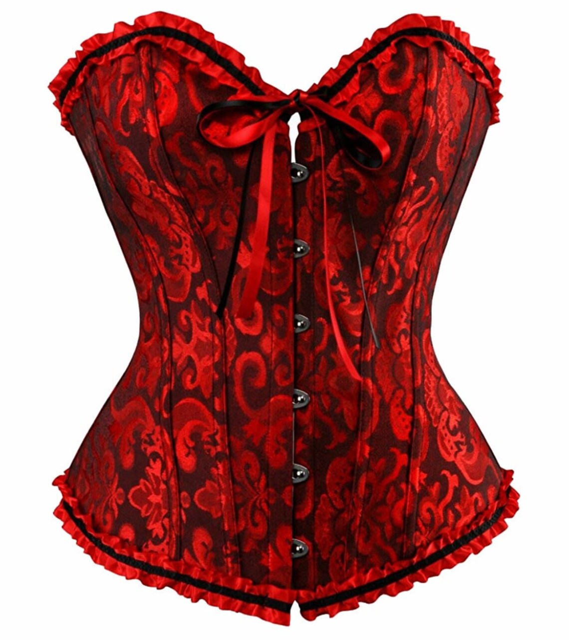 Lace up Corset Top Red Corset Top Boned Handmade Floral Lace Etsy