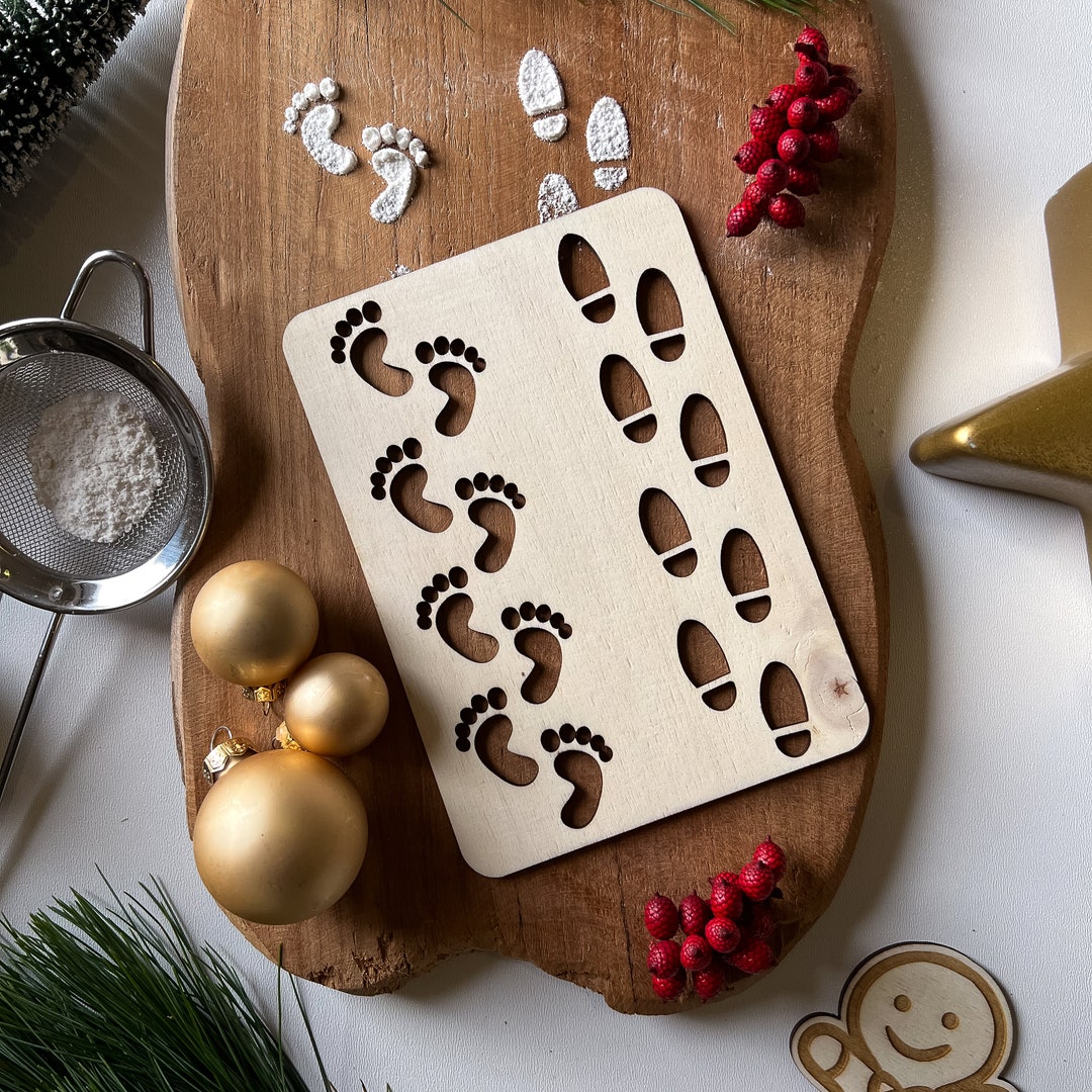 Wichtel Zubehör Set - 9-teilig Mit Fußabdruck-Schablonen & Strickleiter