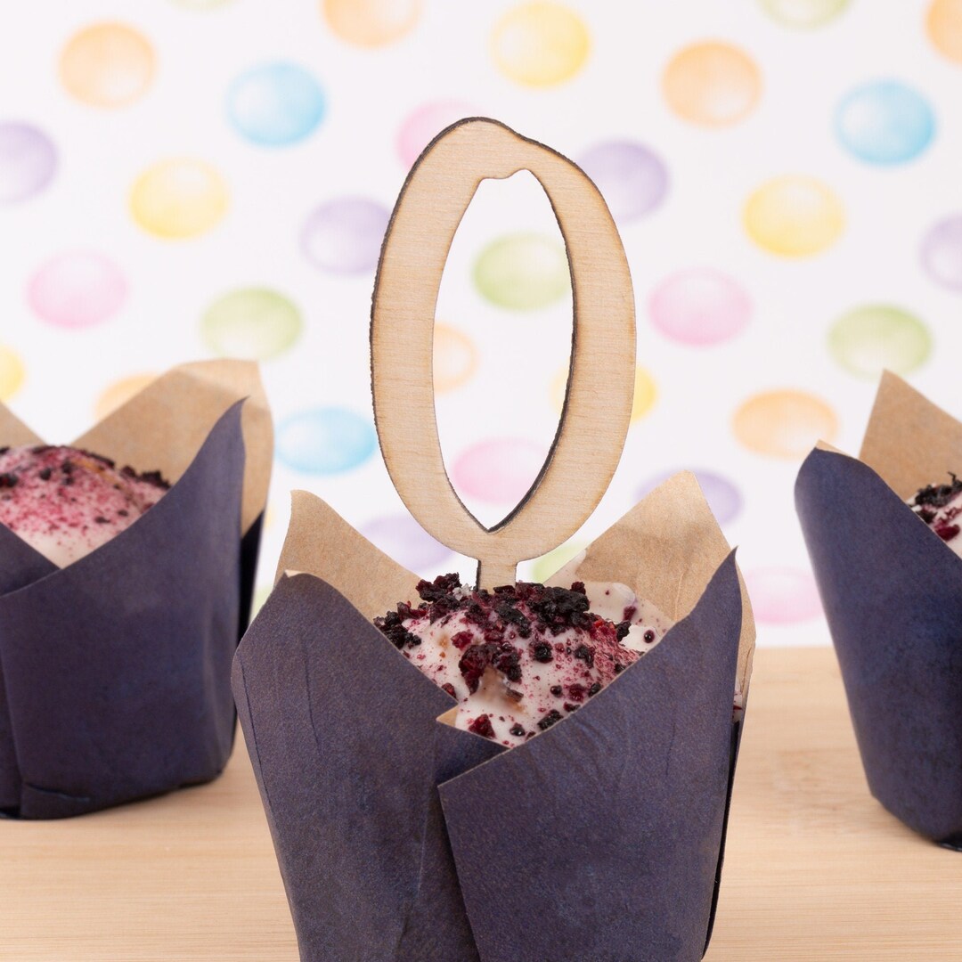 Cake Topper Number 0 Small Cake Topper and Cake Decoration Etsy