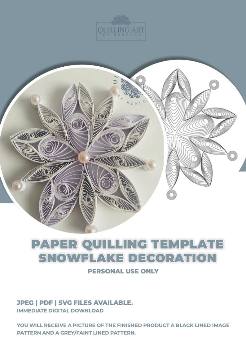 Quilling Template, Quilling Pattern, Quilling Guide, Quilling Christmas ...