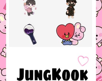 BT21 クッキー「ジョングク 新しいハンドハート」 - ホログラフィック