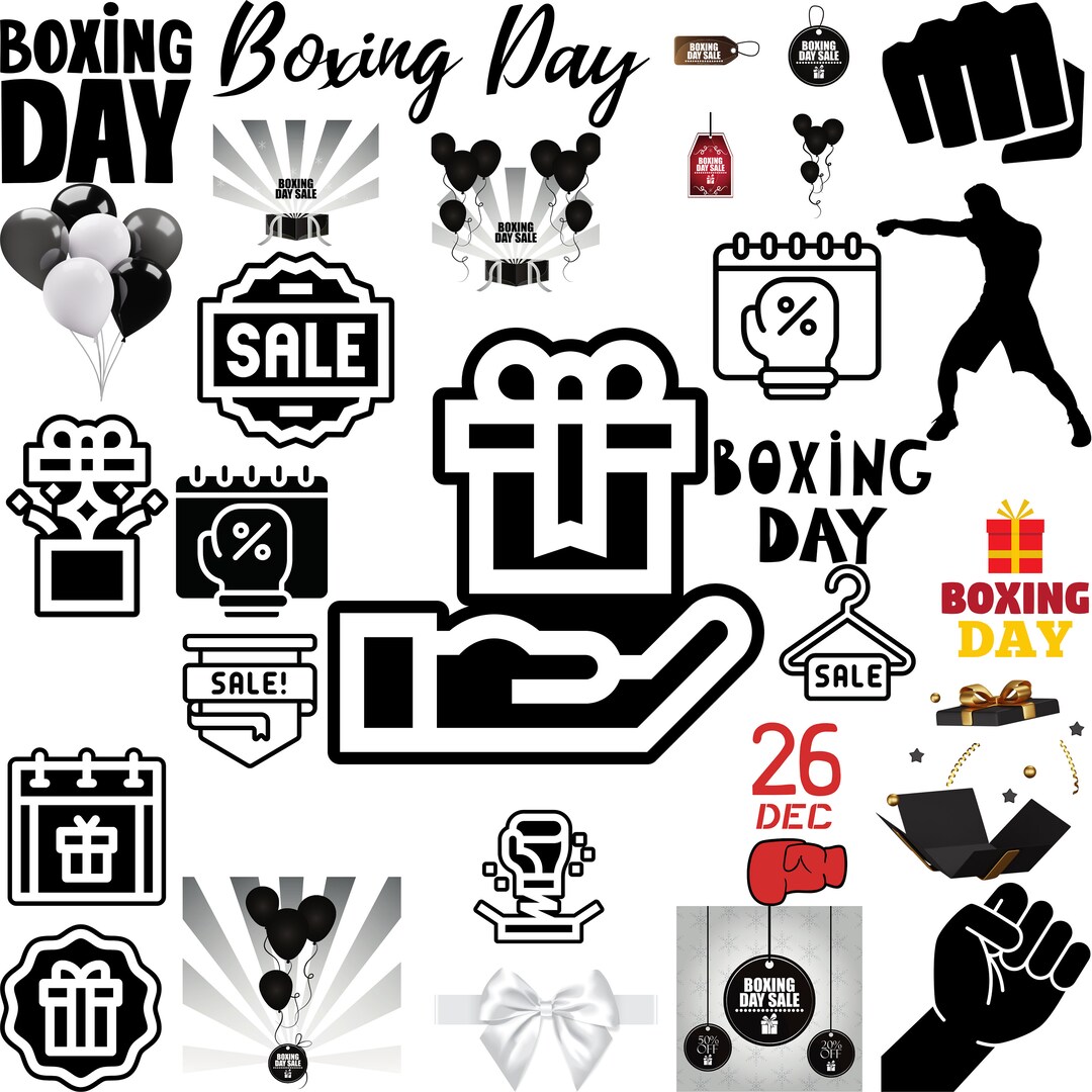 Boxing Day Svg Special Deals Logo, Boxing Day and Black Friday Boxing