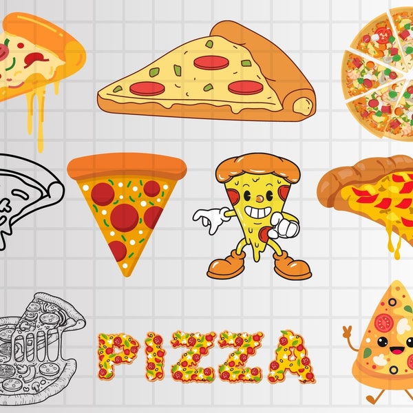 Pizza svg\ food svg\ pepperoni svg\ pizza chef svg\ pizza making\ pizza slice svg\ clipart\ decal\ stencil\ vinyl\ cut file\ silhouette