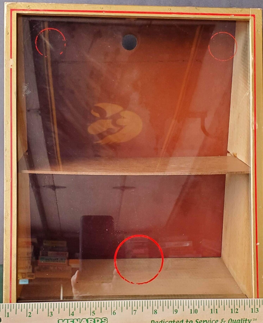 Vintage Slanted Display Case Excellent Condition. Rare Etsy