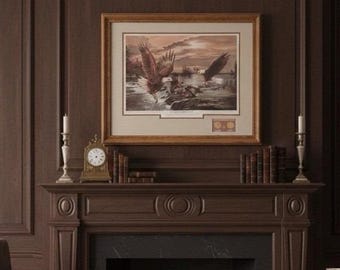 Don Marco Oh Say Can You See American Eagle Litografía 1986 Edición para inversores