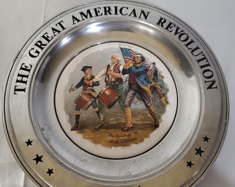 The spirit of ‘76 plate of the collection the great American revolution pewter plates