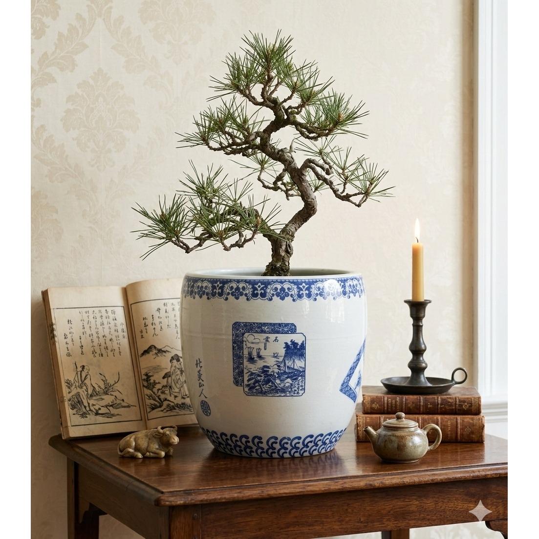 Japanese Blue and White Ceramic Hibachi - Etsy