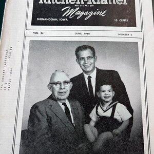 Vintage June 1960 kitchen klatter magazine