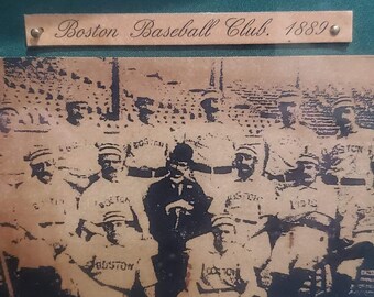 Vintage the History of Baseball Large Display Case Shadow