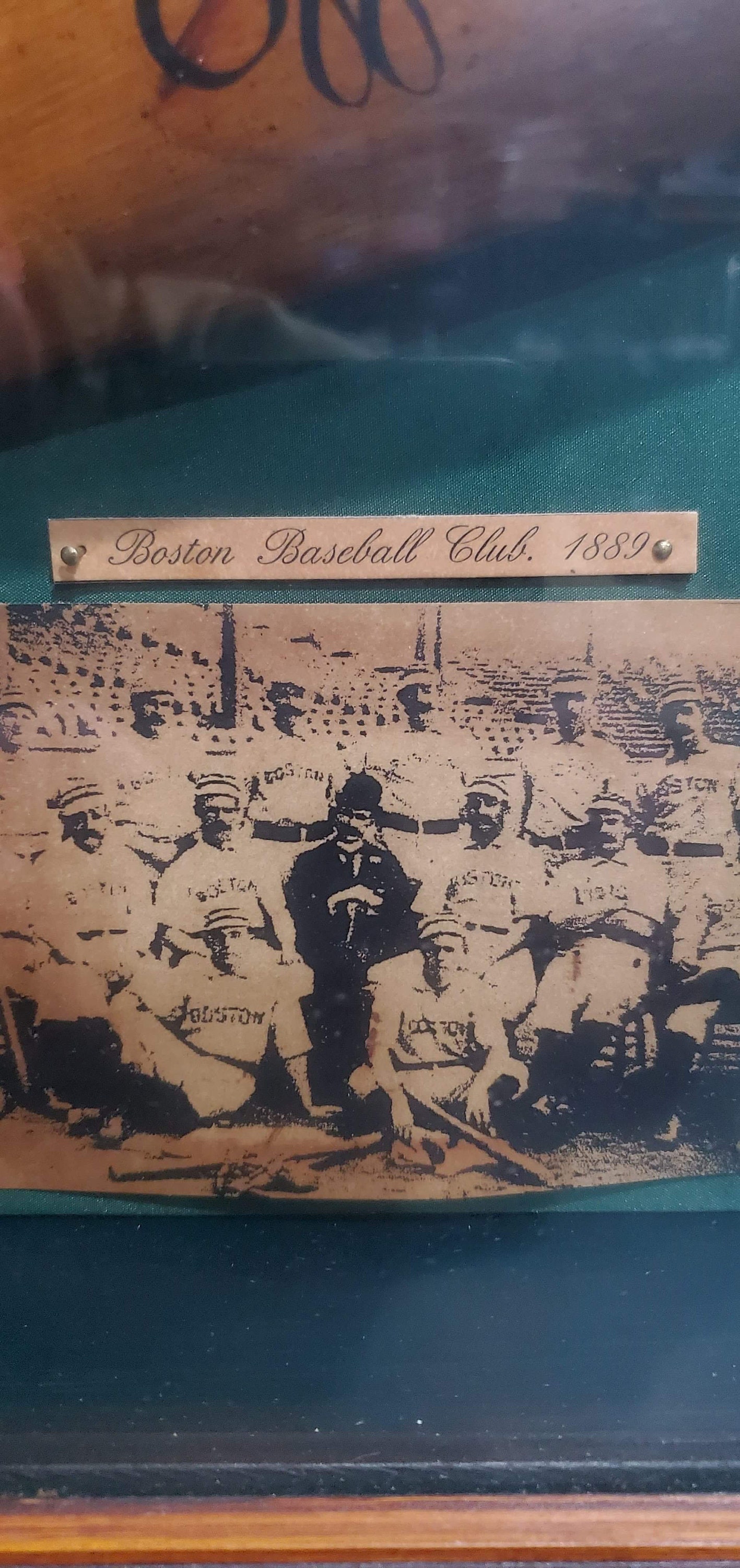 アンティーク アメリカ History of Baseball シャドーボックス