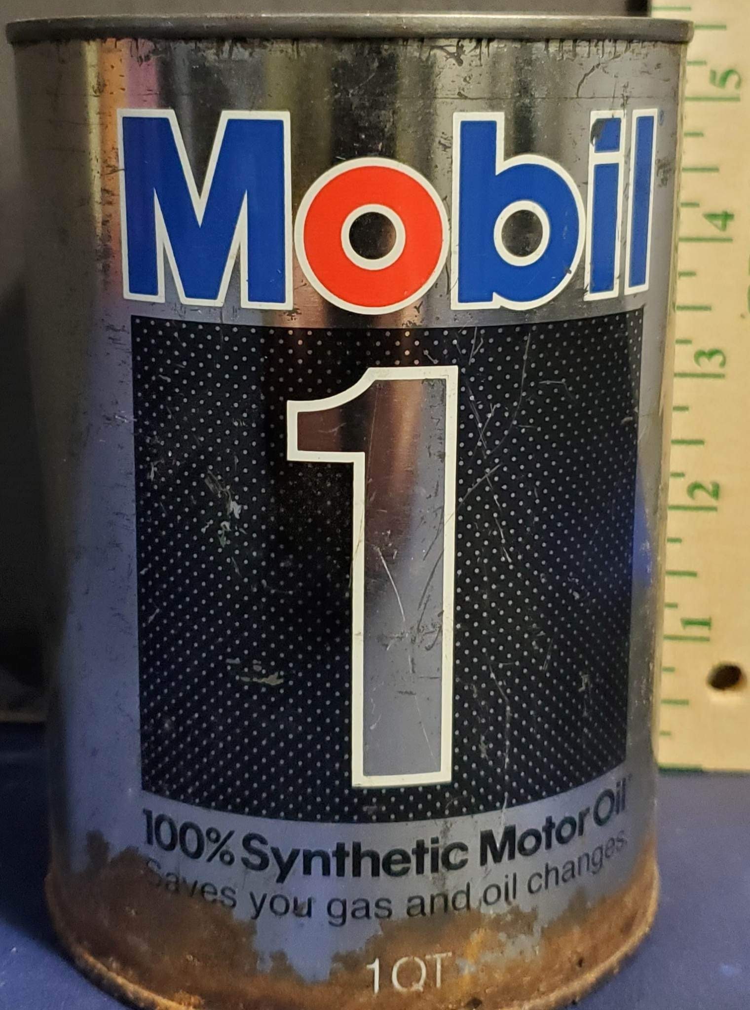 Vintage Mobil 1 Advertisement Oil Can - Etsy