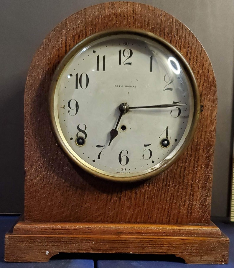 Vintage Seth Thomas Westminster Chime Mantel Clock Etsy