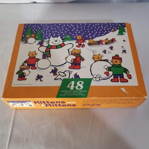 Vintage kittens with mittens hallmark puzzle 1993