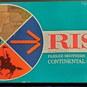 Vintage 1968 RISK Continental Game - Wood Pieces - Complete