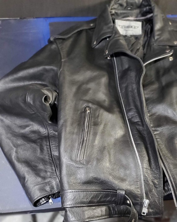 Vintage Unik leather motorcycle jacket— men’s