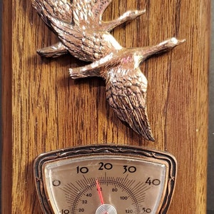 Vintage 1960’s Canadian geese 3-D wall hanging thermometer
