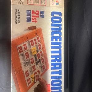 1979 Vintage Consentration Game, Milton Bradley