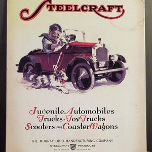 Steelcraft Products -  1926 Steelcraft Catalog Cover Metal Sign