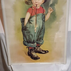 Vintage “the naughty boy” art print not framed just the print