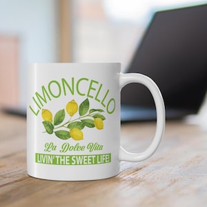 Limoncello Coffee Mug: La Dolce Vita Italian Ceramic Mug (11oz)