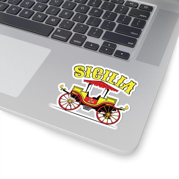 シチリアカートステッカー、トリナクリアメデューサデカール、カレット