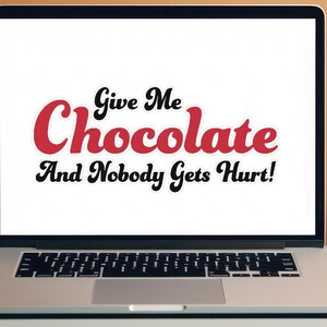 Funny Chocolate Lover Sticker Design: PNG, SVG (Digital Download)
