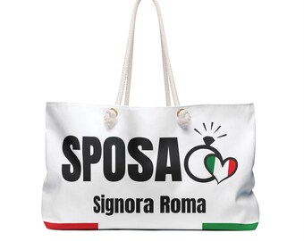 Sposa Weekender Tote: Stylish Bridal Shower Bag for Travel