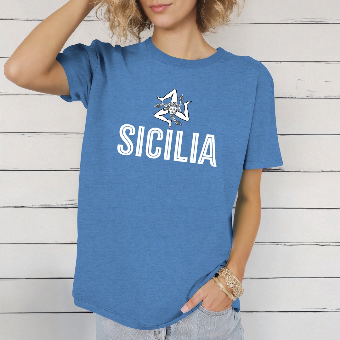 T-shirt Homme Sicilia / Sicile Italie - Marque B&C, Noir, Neuf Avec étiquettes
