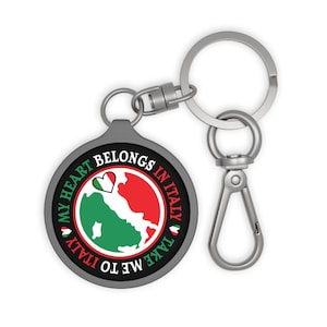 Italian Gift, Italian Keychain, Italy boot, Italy Keyring, Luggage Tag, Italian Keyring, Gift for her, Gift for him, Italian flag