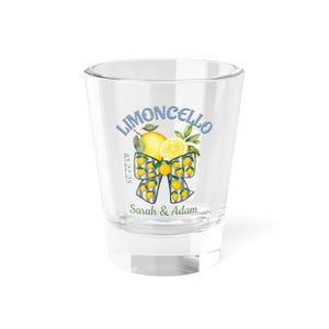 Limoncello Shot Glass: Personalized Italian Wedding Favor