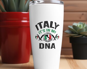 イタリアのDNAアート：イタリア国旗ハート - PNG SVG（デジタルダウンロード）