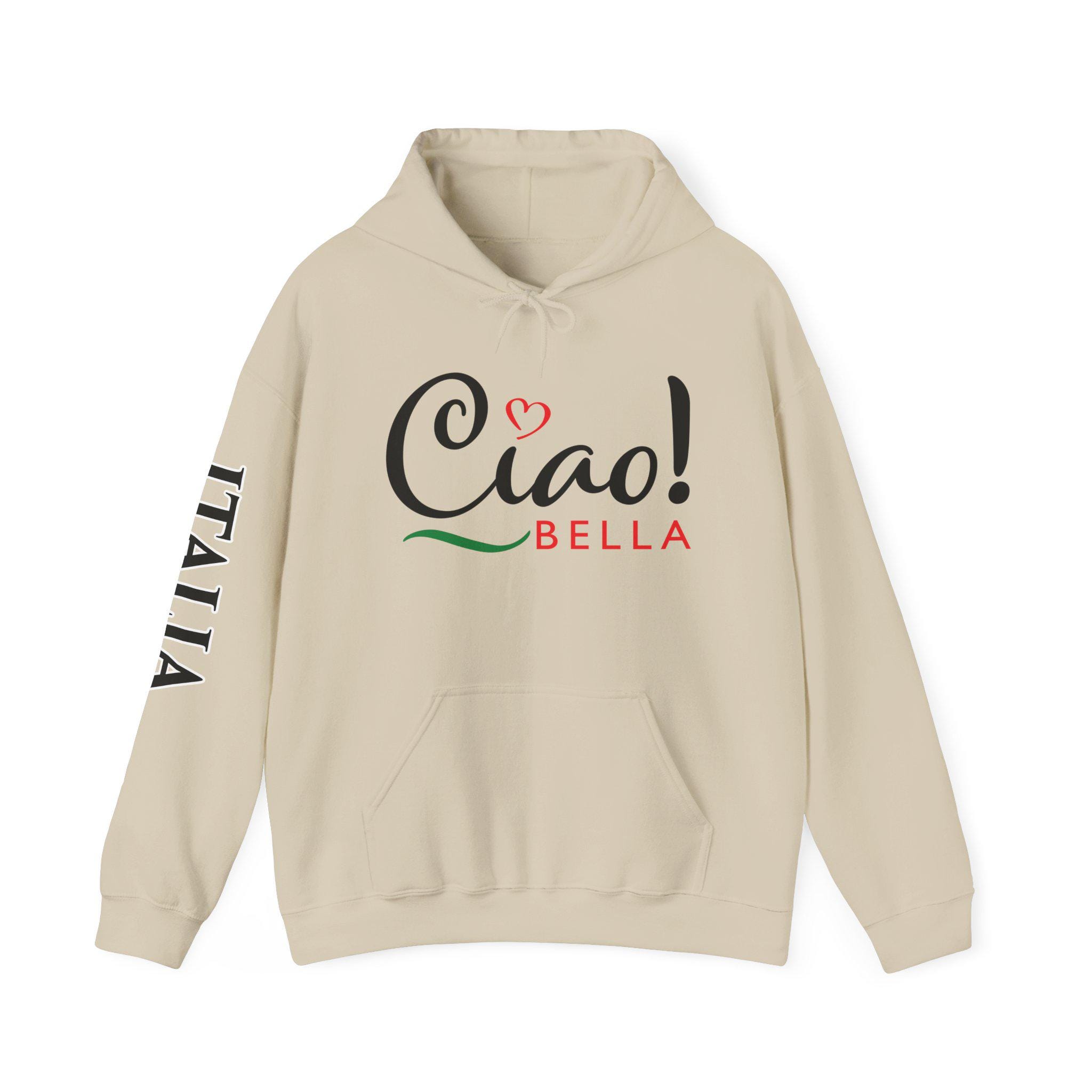 Sweat à Capuche Longline Italie - Drapeau Italien Et Cœur - Marque AWD - Neuf Sans étiquettes