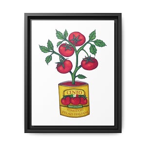 Italian Tomato Canvas Print: Cento Food Art, Kitchen Decor