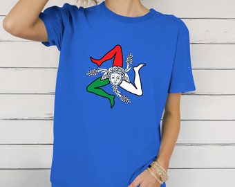 Sicilian Trinacria Art: Medusa Italy Flag (Digital Download)