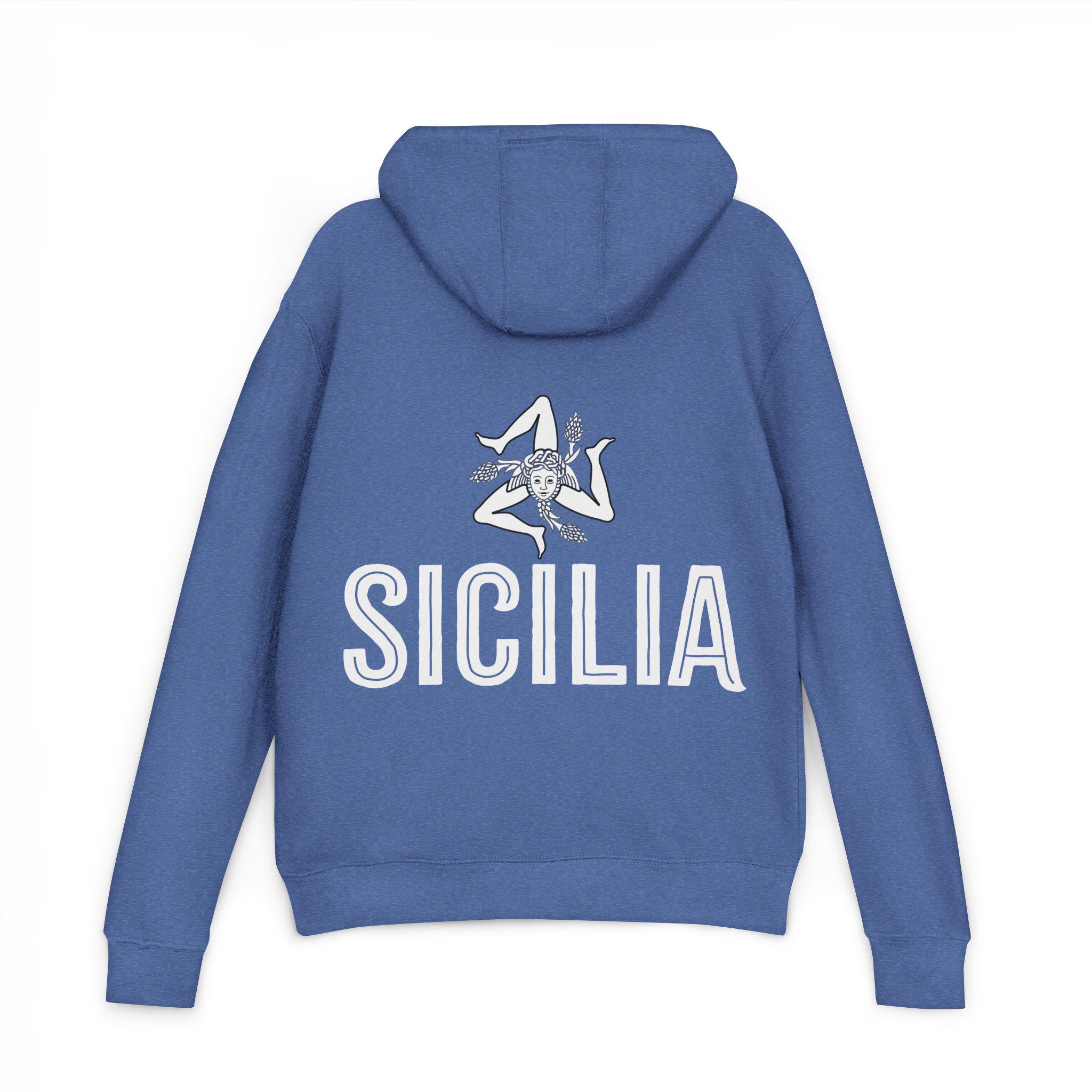 Sicile Pride - Drapeau De Sicile Trinacria Sweat à Capuche