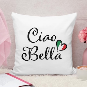 Ciao Bella Italian Flag Heart: Italy Digital Download (PNG, SVG)