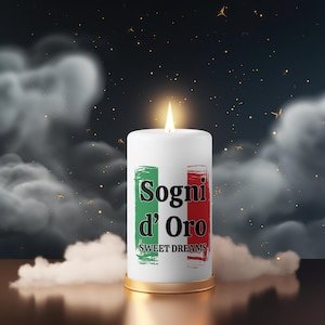 Italy Italian Digital Download Sogni d&#39; Oro, Sweet Dreams- decal, sticker, sign, sublimation