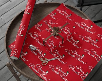 Nonna's Little Treasure Italian Wrapping Paper roll | Italian themed gift wrap, party supplies