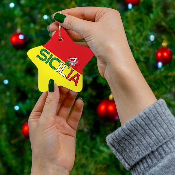 シチリアのトリナクリアクリスマスオーナメント：イタリアのホリデー 
