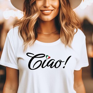 Ciao Italian T-Shirt: Unisex Jersey Tee, Italy Inspired