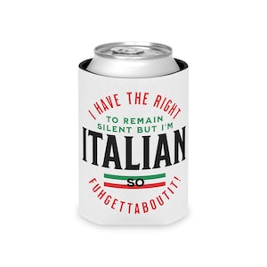 Sicilian Can Cooler, Sicily Trinacria Cosies, Italian kozie sleeves,  Italian Flag Coolies, Italy Cozie, Gift for Sicilian, Sicily Drink