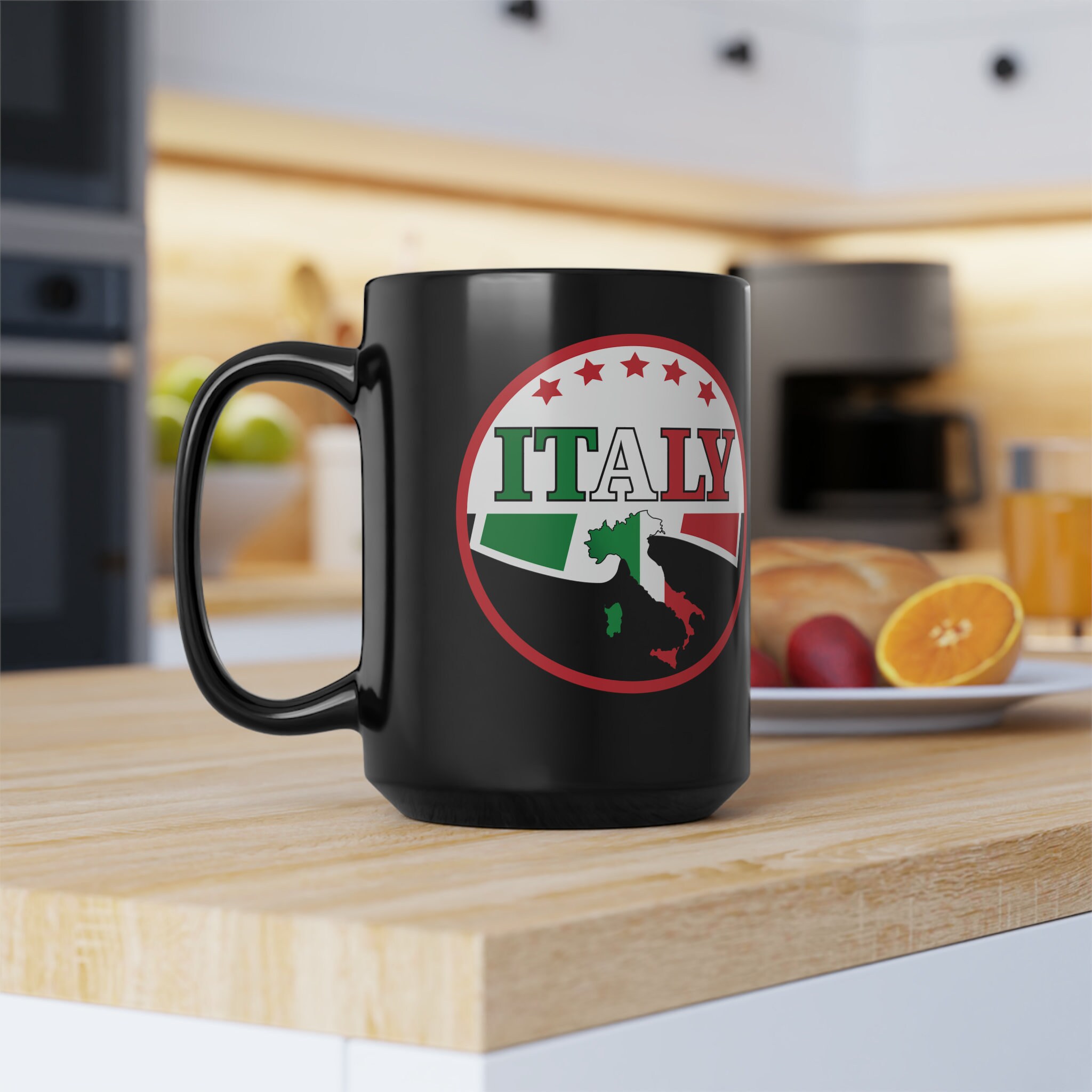 U24 Tazza Da Colazione In Ceramica Con Bandiera Di Netphen - Capacità 330 Ml, Bianca Lucida, Lavabile In Lavastoviglie E Microonde, Manico A C, Stampa Di Alta Qualità