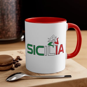 Sicilian Mug: Trinacria Symbol, Italian Culture, 11oz Coffee Mug