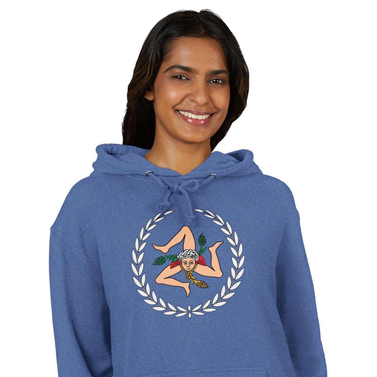 シチリア トリナクリア パーカー：ユニセックス フレンチテリー