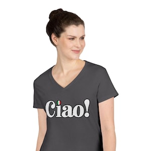 Ciao Ladies&#39; V-Neck T-Shirt: Italian Style Comfort