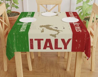 Mantel italiano, 100% poliéster, estampado a una cara Stai Zitto E Mangia