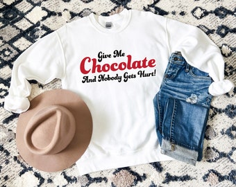 Funny Chocolate Sweatshirt: Unisex Heavy Blend Crewneck